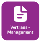Lila Icon "Vertragsmanagement"